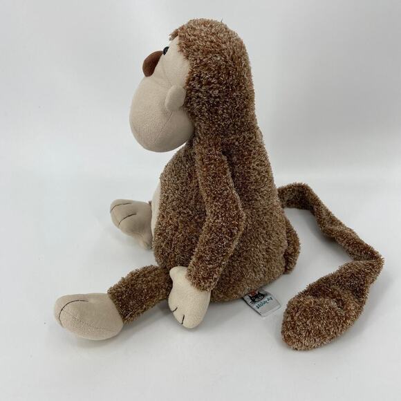 Jellycat Tum Tum Monkey Plush Brown 13 Inch Chimp Long Tail Stuffed Beans - Picture 4 of 10